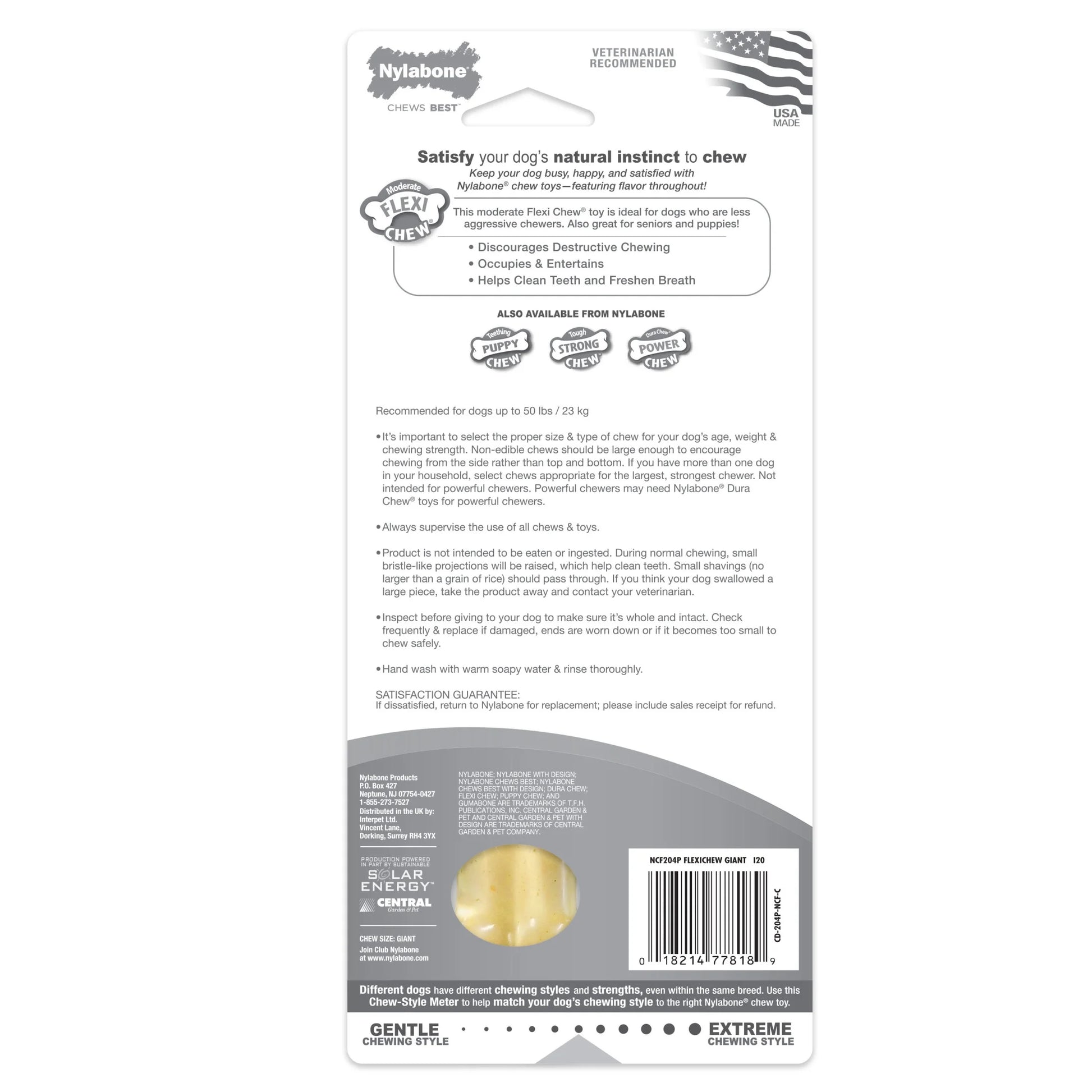 Flexi Chew Gumabone Original Bone Chew Toy Chicken Large (1 Count)