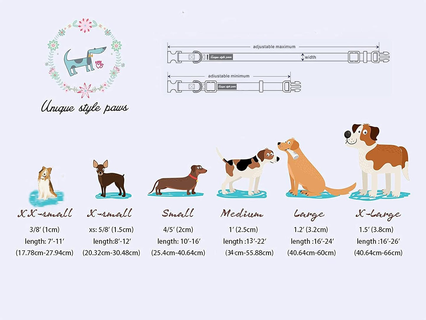 Dog Collar, Pet Collar Dog Bowtie Gift for Girl or Boy Dogs, Christmas Gingerbread Man Adjustable Dog Collar for X-Small Dogs