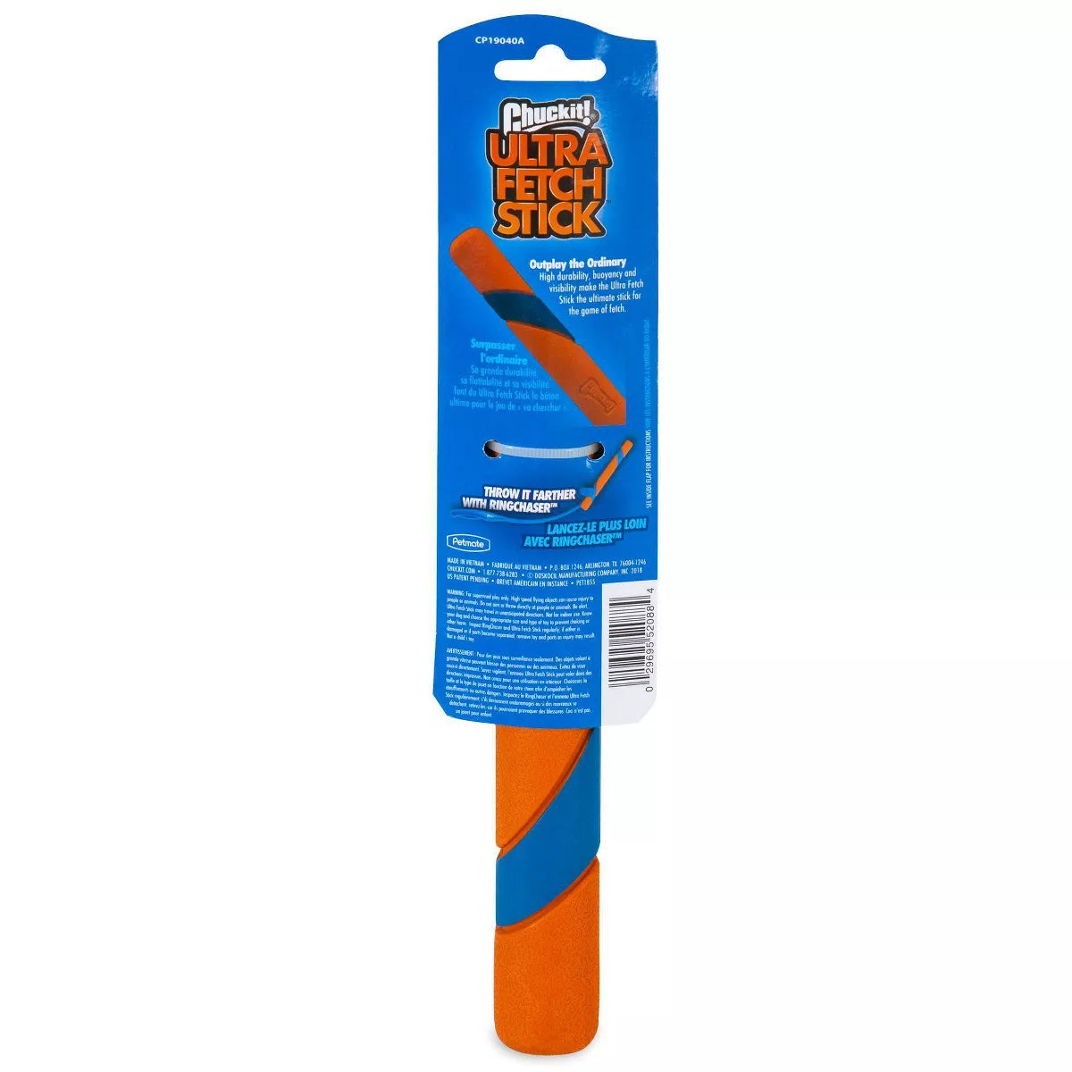 Chuckit! Ultra Fetch Stick Dog Toy - Orange